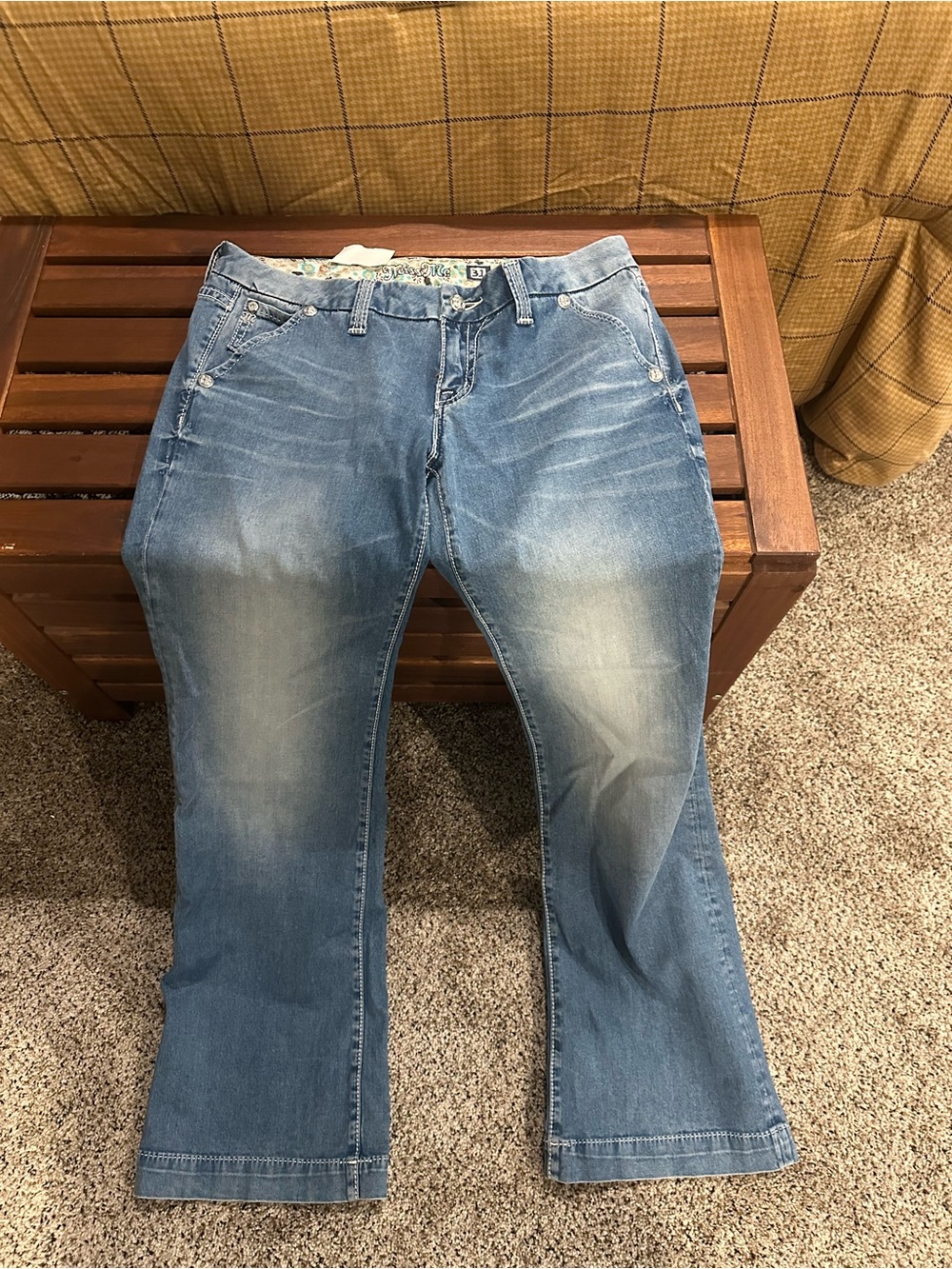 Miss Me Light Blue Boot Cut Jeans